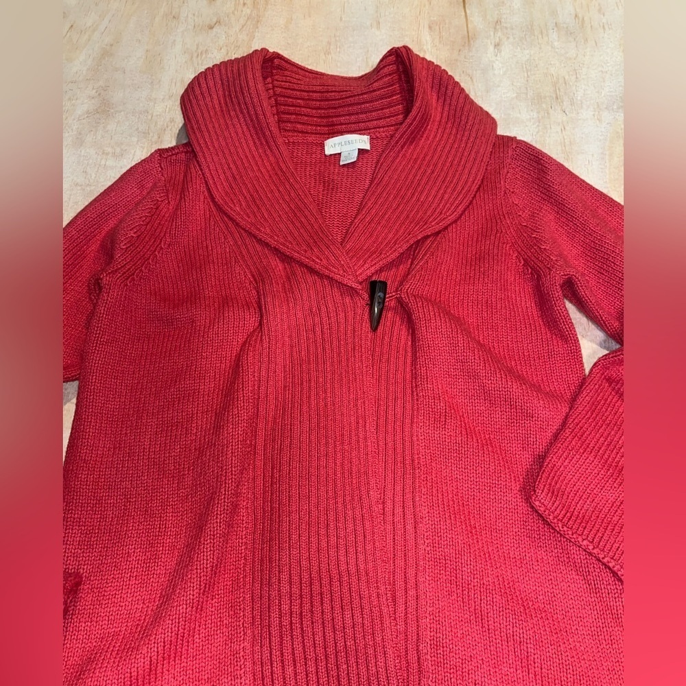 Appleseed's toggle button cardigan women's size small